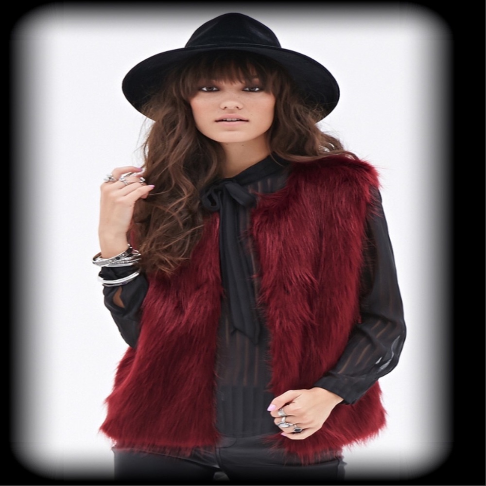 💋🔥💋Sexy Faux Red Wine Vest💋🔥💋